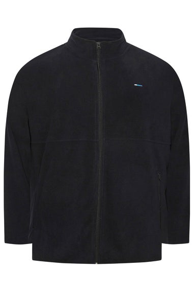 BadRhino Big & Tall Black Essential Zip Through Fleece