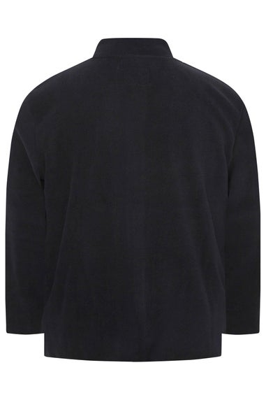 BadRhino Big & Tall Black Essential Zip Through Fleece