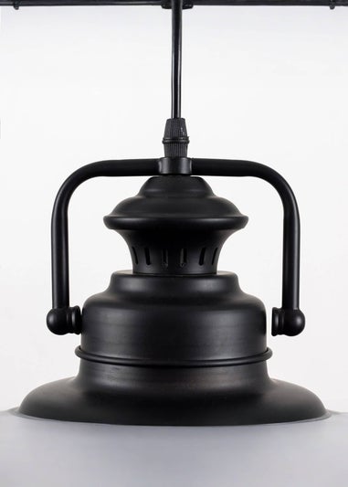 ValueLights Duomo Black Dome Ceiling Light