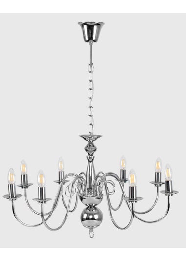 ValueLights Gothica 8 Way Chandelier Ceiling Light