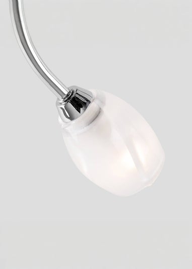 ValueLights Mia Chrome 3 Way Ceiling Light