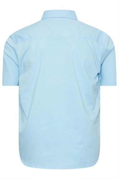 BadRhino Big & Tall Light Blue Stretch Short Sleeve Shirt