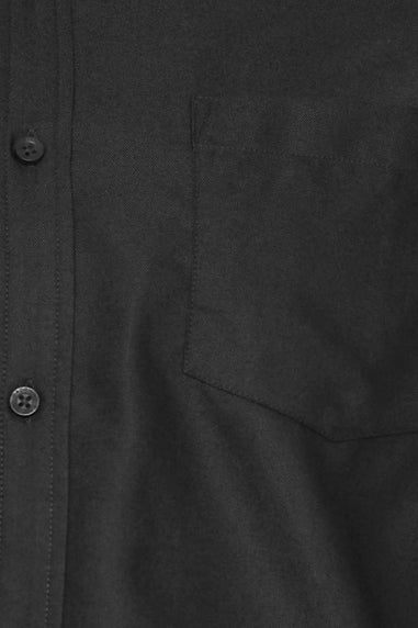 BadRhino Big & Tall Premium Black Long Sleeve Oxford Cotton Shirt