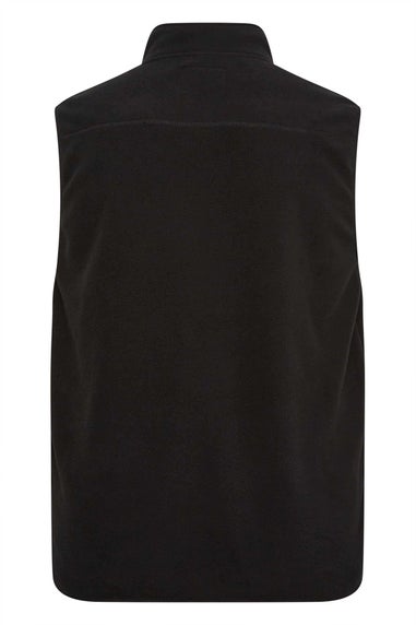 BadRhino Big & Tall Black Fleece Pocket Gilet