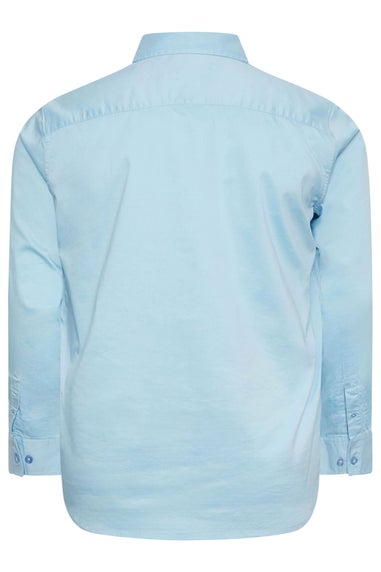 BadRhino Big & Tall Light Blue Stretch Long Sleeve Shirt