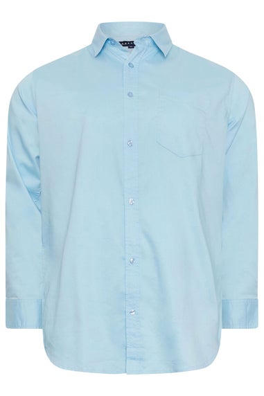 BadRhino Big & Tall Light Blue Stretch Long Sleeve Shirt