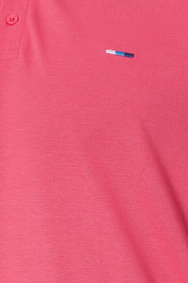 BadRhino Big & Tall Pink Tipped Polo Shirt