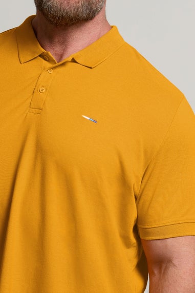 BadRhino Big & Tall Mustard Yellow Core Polo Shirt