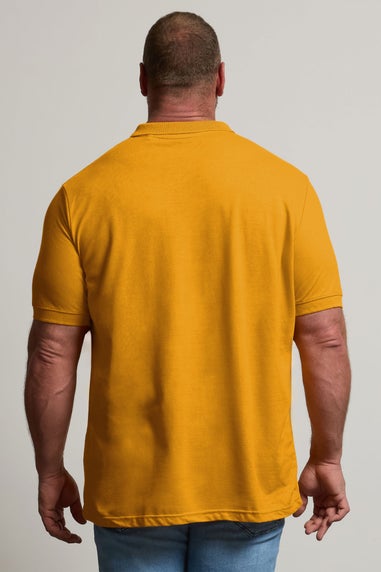 BadRhino Big & Tall Mustard Yellow Core Polo Shirt