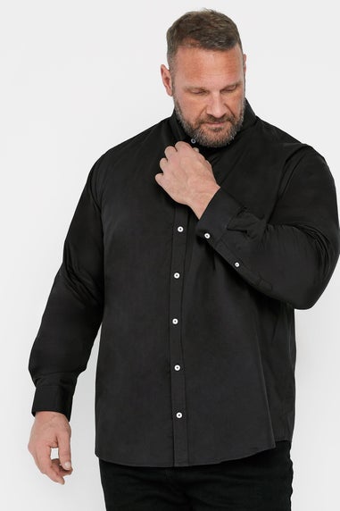 BadRhino Big & Tall 2 PACK Black Long Sleeve Poplin Shirts