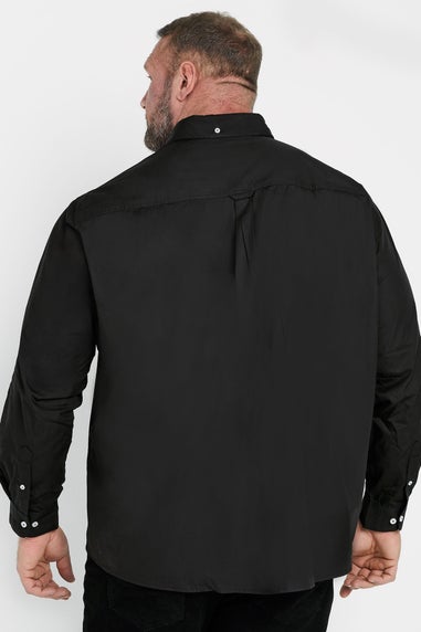 BadRhino Big & Tall 2 PACK Black Long Sleeve Poplin Shirts