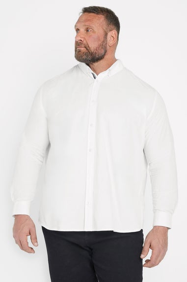 BadRhino Big & Tall 2 PACK White Long Sleeve Poplin Shirts