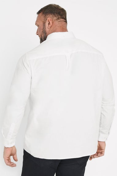 BadRhino Big & Tall 2 PACK White Long Sleeve Poplin Shirts