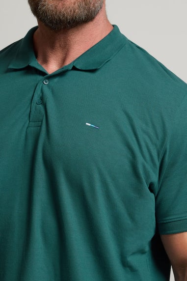 BadRhino Big & Tall Atlantic Deep Green Core Polo Shirt