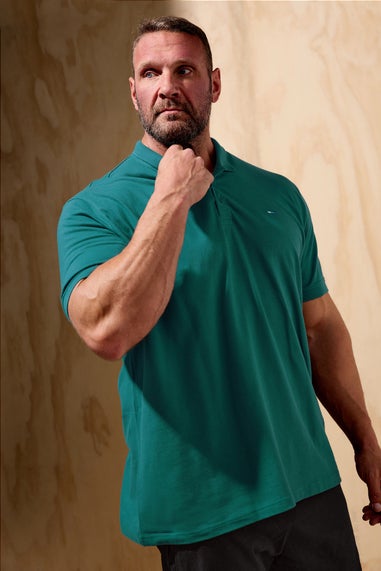 BadRhino Big & Tall Atlantic Deep Green Core Polo Shirt