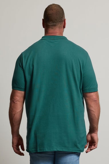 BadRhino Big & Tall Atlantic Deep Green Core Polo Shirt
