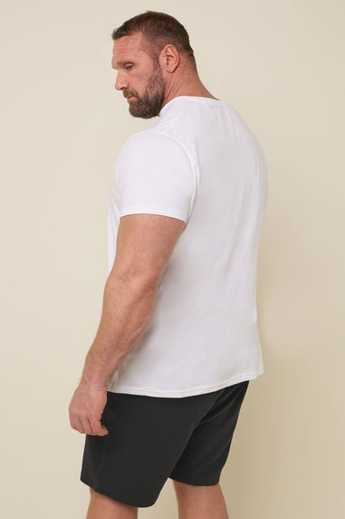BadRhino Big & Tall Black Texture Jersey Shorts