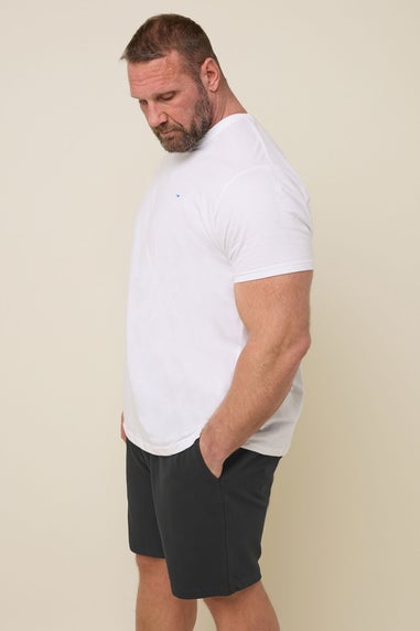 BadRhino Big & Tall Black Texture Jersey Shorts