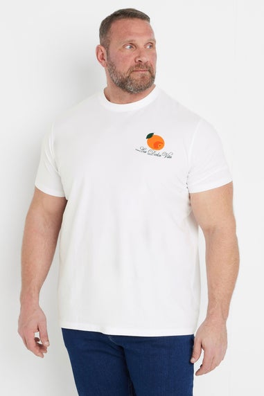 BadRhino White La Dolce Vita Graphic T-Shirt