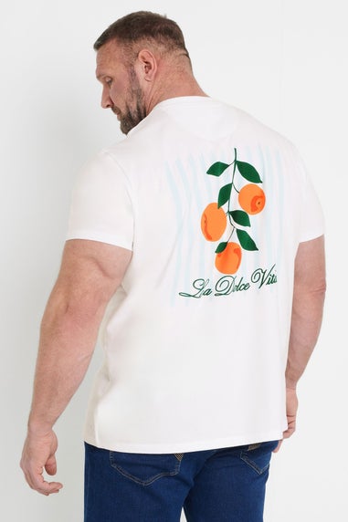 BadRhino White La Dolce Vita Graphic T-Shirt