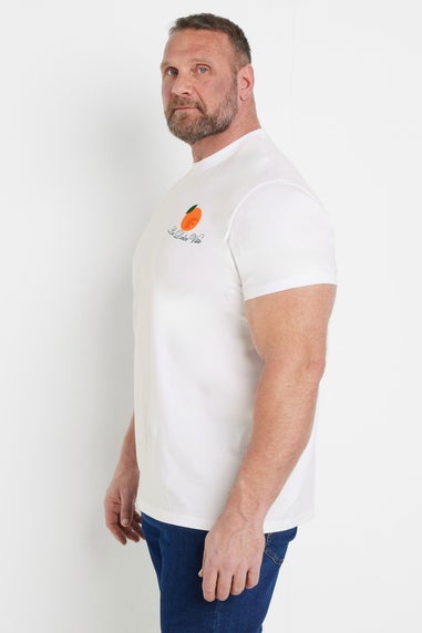 BadRhino White La Dolce Vita Graphic T-Shirt