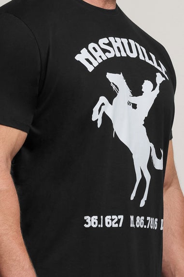 BadRhino Black Nashville Graphic T-Shirt