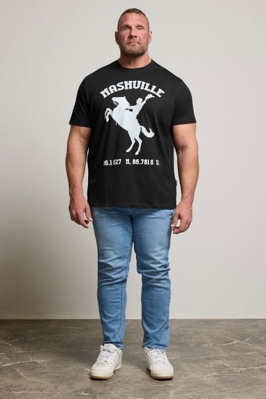 BadRhino Black Nashville Graphic T-Shirt