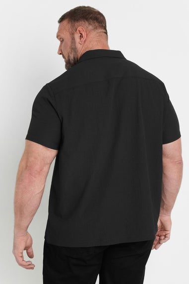 BadRhino Big & Tall Black Seersucker Shirt