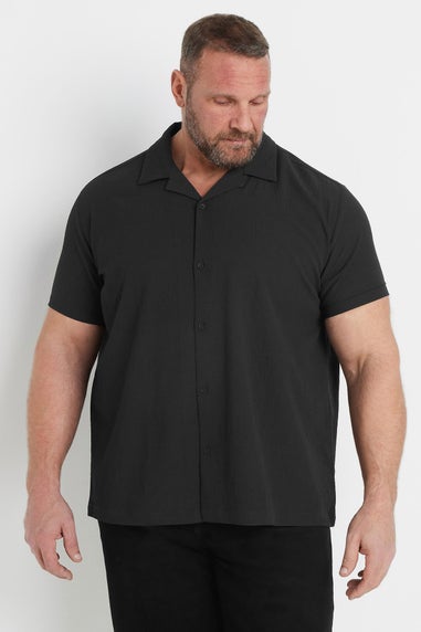 BadRhino Big & Tall Black Seersucker Shirt