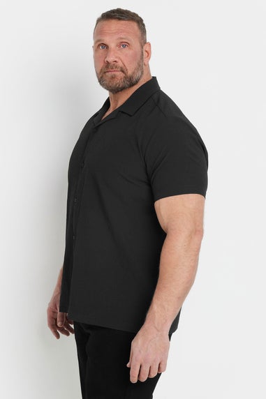 BadRhino Big & Tall Black Seersucker Shirt