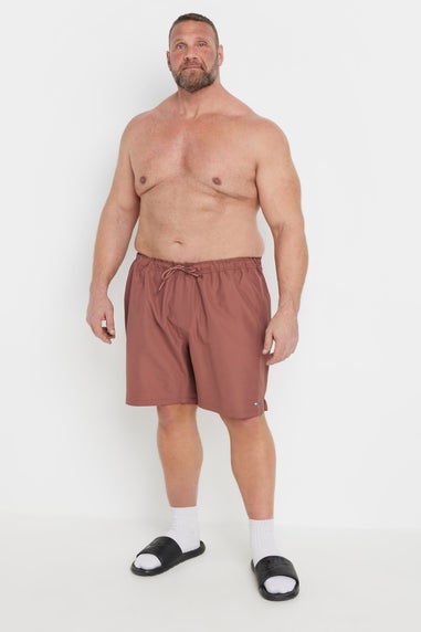 BadRhino Big & Tall Burnt Orange Swim Shorts