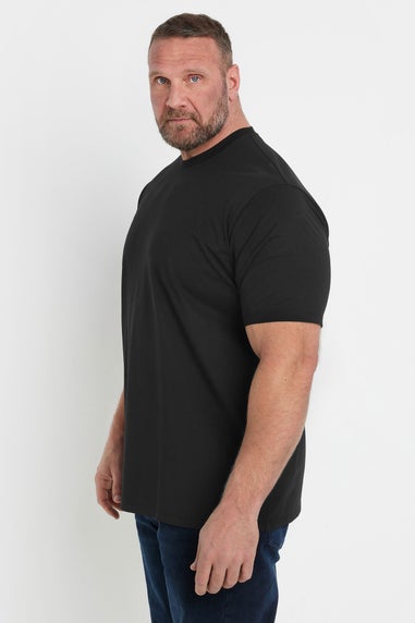 BadRhino Big & Tall Black Soft Touch Relaxed Fit T-Shirt