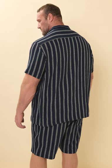 BadRhino Navy Blue Stripe Shirt