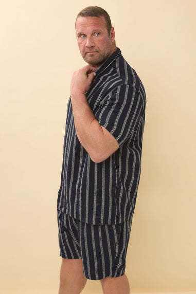 BadRhino Navy Blue Stripe Shirt