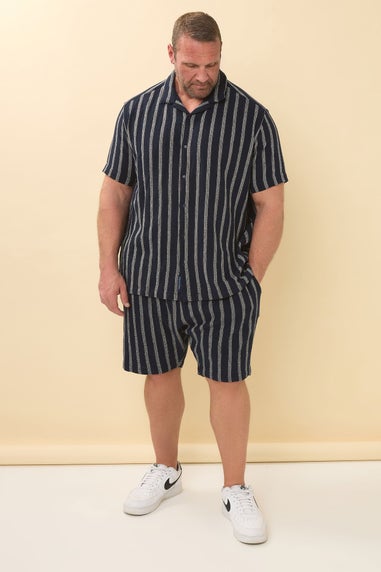 BadRhino Navy Blue Stripe Shirt
