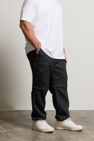 BadRhino Big & Tall Black Zip Off Trekking Trousers