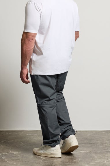 BadRhino Big & Tall Slate Grey Zip Off Trekking Trousers