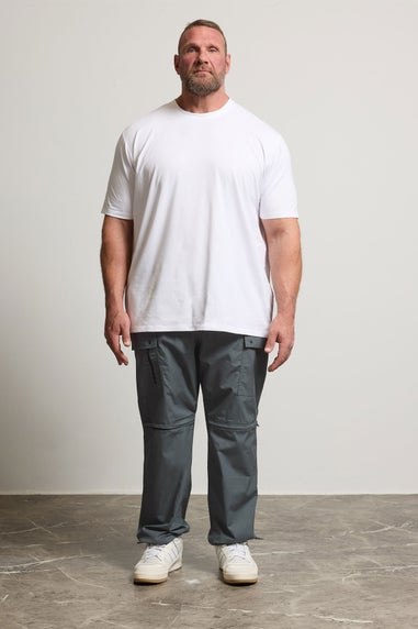 BadRhino Big & Tall Slate Grey Zip Off Trekking Trousers