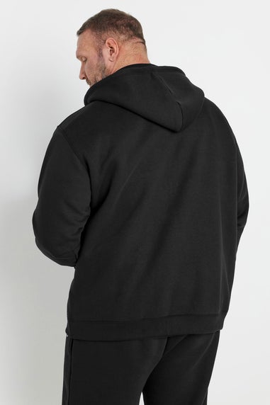 BadRhino Black 'Rest Day' Zip Through Hoodie