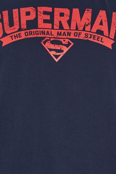 BadRhino Big & Tall Navy Blue Superman Pyjama Set