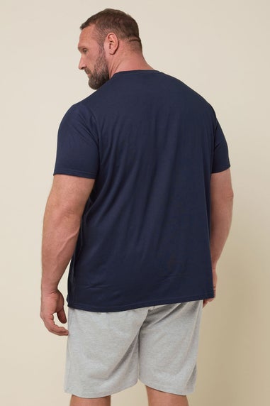BadRhino Big & Tall Navy Blue Superman Pyjama Set