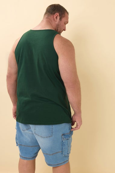 BadRhino Big & Tall 2 PACK Black & Green Scripted Vest