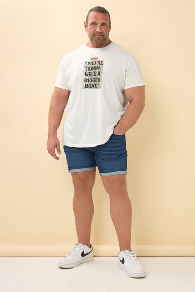BadRhino Off White Jaws T-Shirt