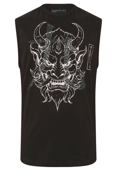 BadRhino Japanese Black Demon Graphic Vest Top