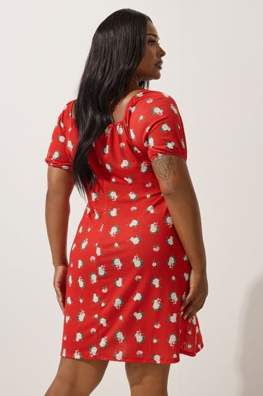 LIMITED COLLECTION Curve Red Floral Mini Dress