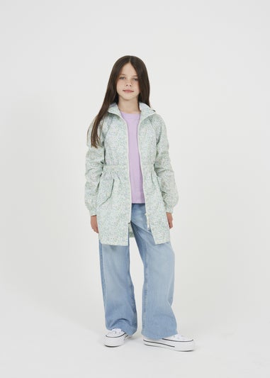 Brave Soul Soft Green Lightweight Showerproof Jacket (7-13 yrs)