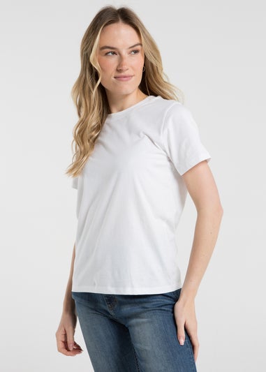 French Connection Blue Cotton Crew Neck Logo Short Sleeve T-Shirts 3 Pack