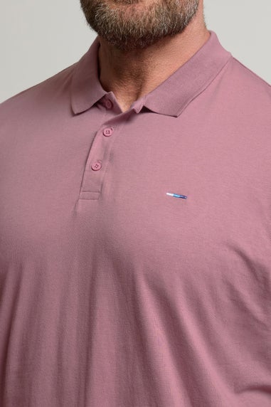 BadRhino Big & Tall Plum Purple Jersey Polo Shirt