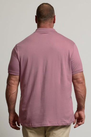 BadRhino Big & Tall Plum Purple Jersey Polo Shirt