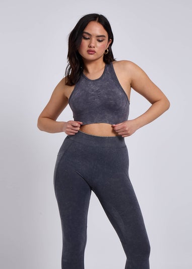 Urban Bliss Acid Grey Padded Sports Bra